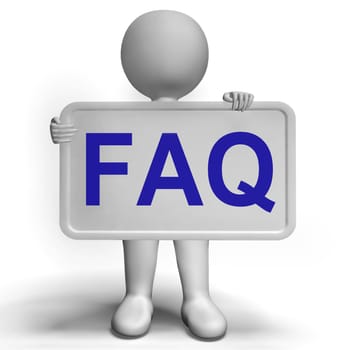 Faq Sign As Symbol For Information Or Assisting