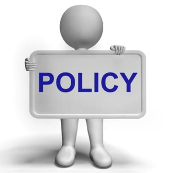 Privacy Policy Sign Showing Company Data Protection Terms