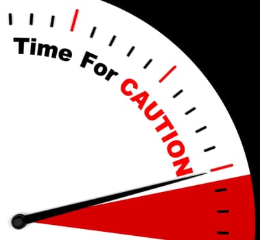 Caution Message Represents Danger Beware Or Warning