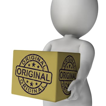 Original Stamp On Box Showing Genuine Authentic Products