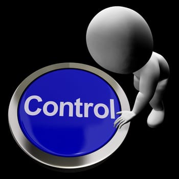 Control Computer Key Showing Remote Controller Or Interfacing