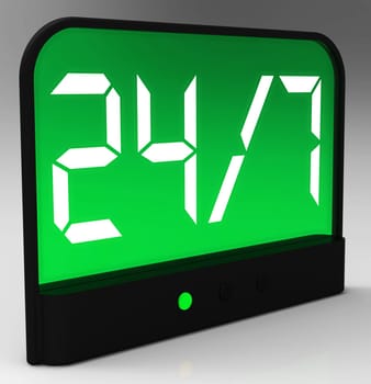 Open Twenty Four Hours And Seven Days A Week