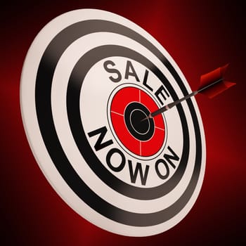Sale Now On Target Showing Special Offer And Discount Promo