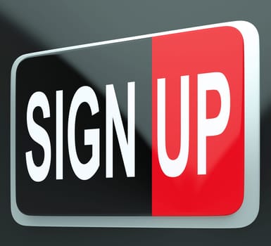 Sign Up Button Shows Members And Subscriptions