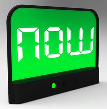 Now Clock Shows Quick Urgency For Action