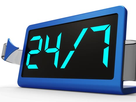 Open For Twenty Four Hours And Seven Days A Week