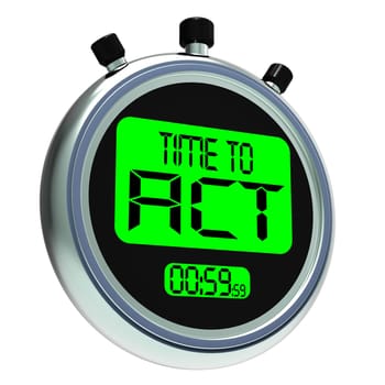 Time To Act Message Meaning Urgent Action