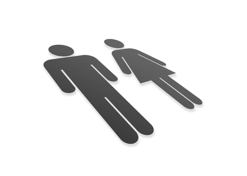 High resolution perspective graphic of a couple.