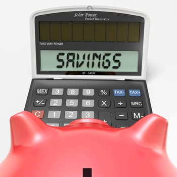 Savings Calculator Showing Wealth Investment In Capital And Cash
