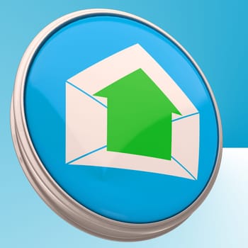 E-mail Symbol Showing Outgoing Electronic Mail Technology