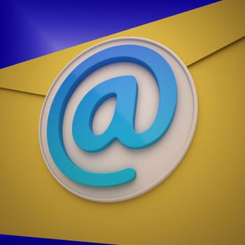 Email Envelope Showing Contact Mailing Online For Communication