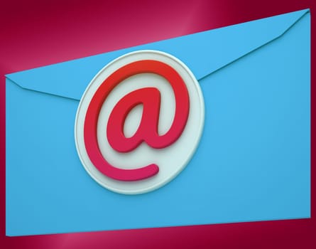 Email Envelope Showing Global Correspondence Post Online