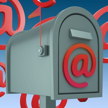 E-mail Postbox Showing Inbox And Outbox Mail