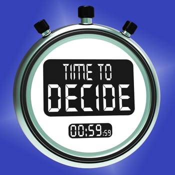 Time To Decide Message Meaning Decision And Choice