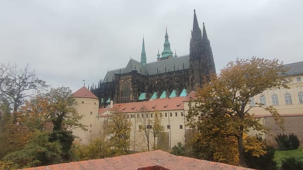 Prague Czech Republic Europe travel places history museum building historical church street building architecture famous place autumn nature landscape tour tourism background trees. High quality photo