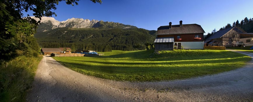 Austria Grimming Auseerland 18-10-2012 large panorama