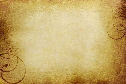 Decoration,decoration on old paper
