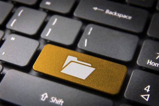 Internet key with Global icon on laptop keyboard. Included clipping path, so you can easily edit it.