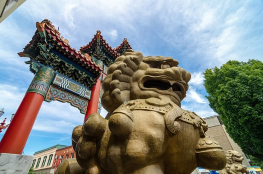 Entrance to Chinatown in downtown Portland, Oregon