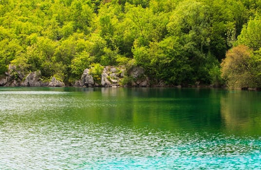 View of Cornino lake in Friuli Venezia Giulia, Italy