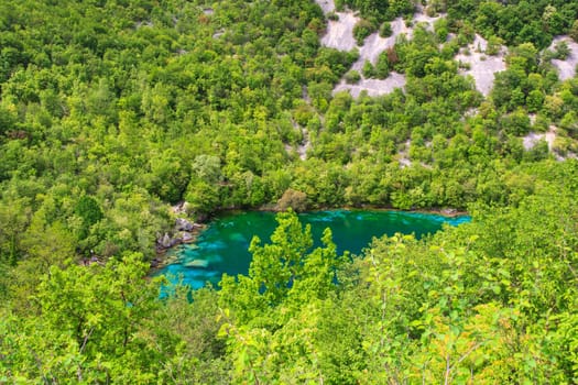 View of Cornino lake in Friuli Venezia Giulia, Italy