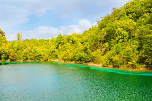 View of Cornino lake in Friuli Venezia Giulia, Italy