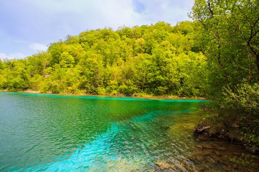 View of Cornino lake in Friuli Venezia Giulia, Italy
