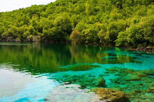 View of Cornino lake in Friuli Venezia Giulia, Italy