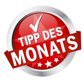 Button with banner " TIP OF THE MONTH """