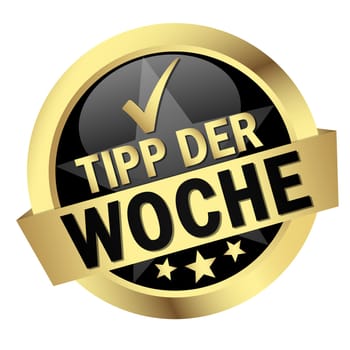 Button with banner " TIP OF THE WEEK """
