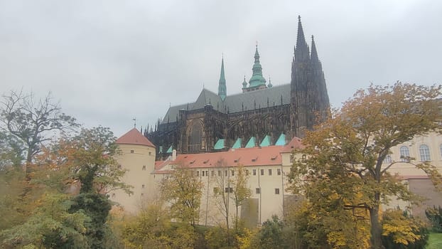 Prague Czech Republic Europe travel places history museum building historical church street building architecture famous place autumn nature landscape tour tourism background trees. High quality photo
