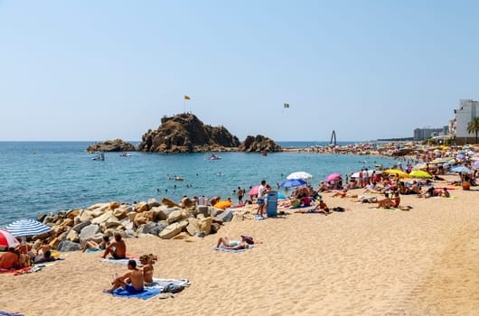 BLANES, BARCELONA, SPAIN - JUNE 2013