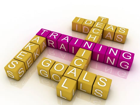 Training and related words concept