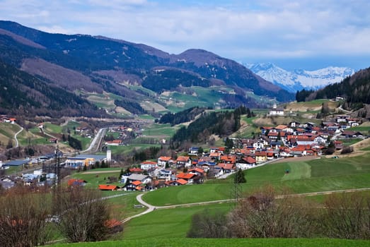 The town of Mauern in Tyrol