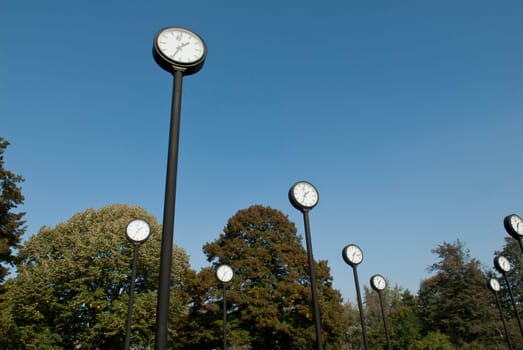 Clocks in the park
