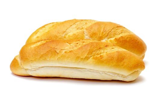 Wheat bread on white background