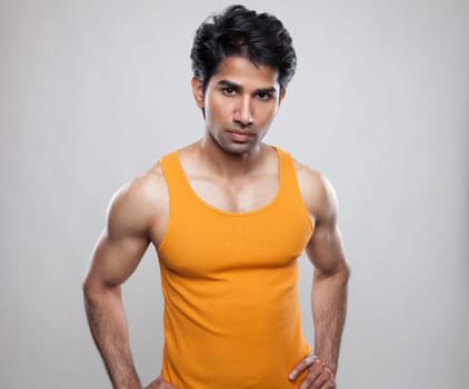 Man with a muscular body