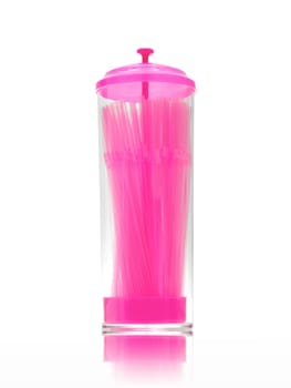 Drinking straws isloated against a white background