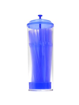 Drinking straws isloated against a white background