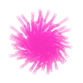 Drinking straws isloated against a white background