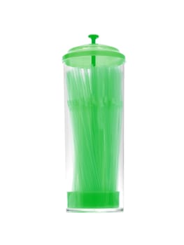 Drinking straws isloated against a white background