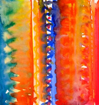 Watercolor Abstract Pattern Stripes