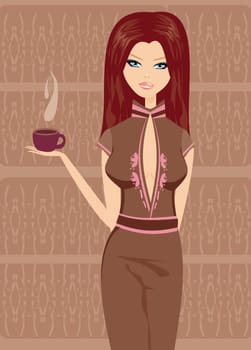 girl on coffee break