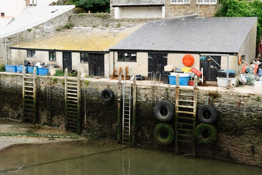 houses in the village of Polperro in Cornwall