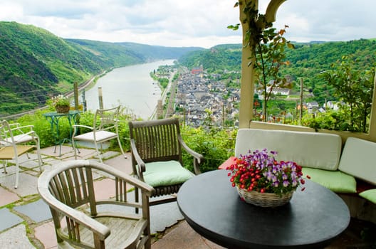 Landscape on the Rhine in Rhineland-Palatinate