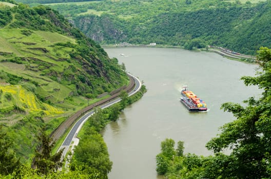 Barge on the Rhine