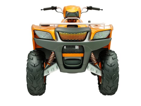 Sports quad bike isolated on a light background