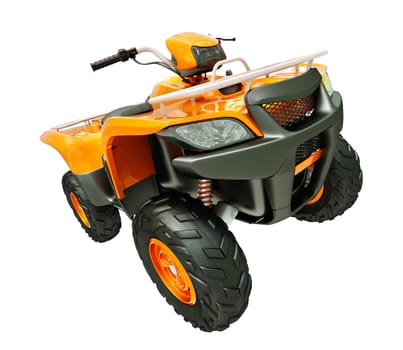 Sports quad bike isolated on a light background
