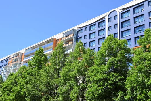 renovated prefabricated building in Berlin