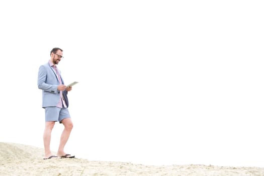 Outdoor businessman - work on the go